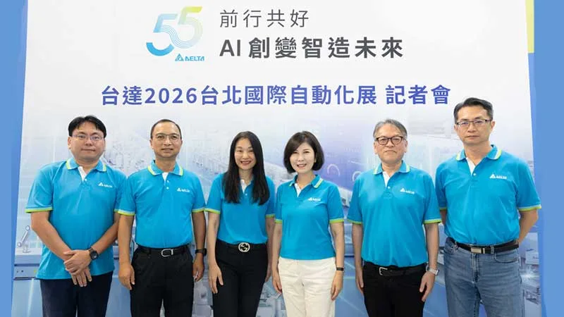 Delta Showcases Embodied AI Dual-Arm Robot Platform and AI-Enhanced Production Line Digital Twin at Automation Taipei 2026