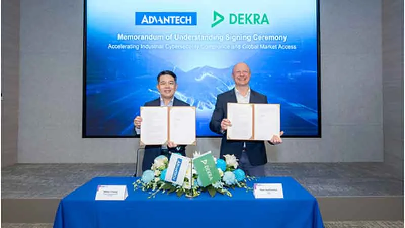 Advantech Partners with DEKRA, Signing MOU to Strengthen Global Industrial Cybersecurity Compliance in Response to EU CRA