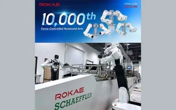 ROKAE delivers its 10,000th humanoid force-controlled arm